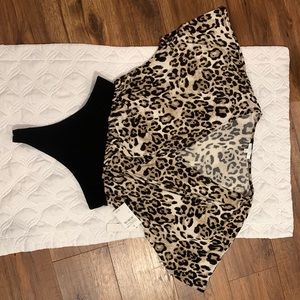 Abound animal print bodysuit size M